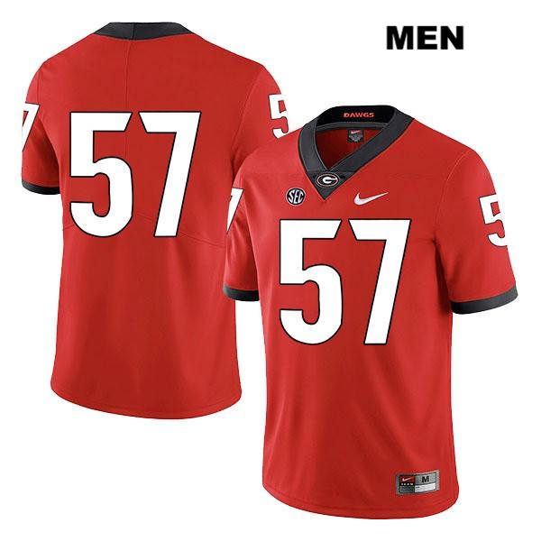 Georgia Bulldogs Men's Daniel Gothard #57 NCAA No Name Legend Authentic Red Nike Stitched College Football Jersey GUH7856FO